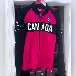 🍁 Vintage Team Canada Olympic Fleece Zip-Up Jacket – Hudson’s Bay 🍁